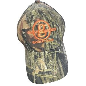 Mossy Oak Garth Brooks World Tour Concert Cap Camouflage Hat Adjustable Clean